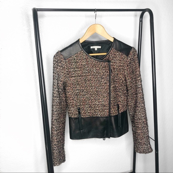 Rebecca Minkoff Jackets & Blazers - Rebecca Minkoff Ansel Tweed Leather Jacket